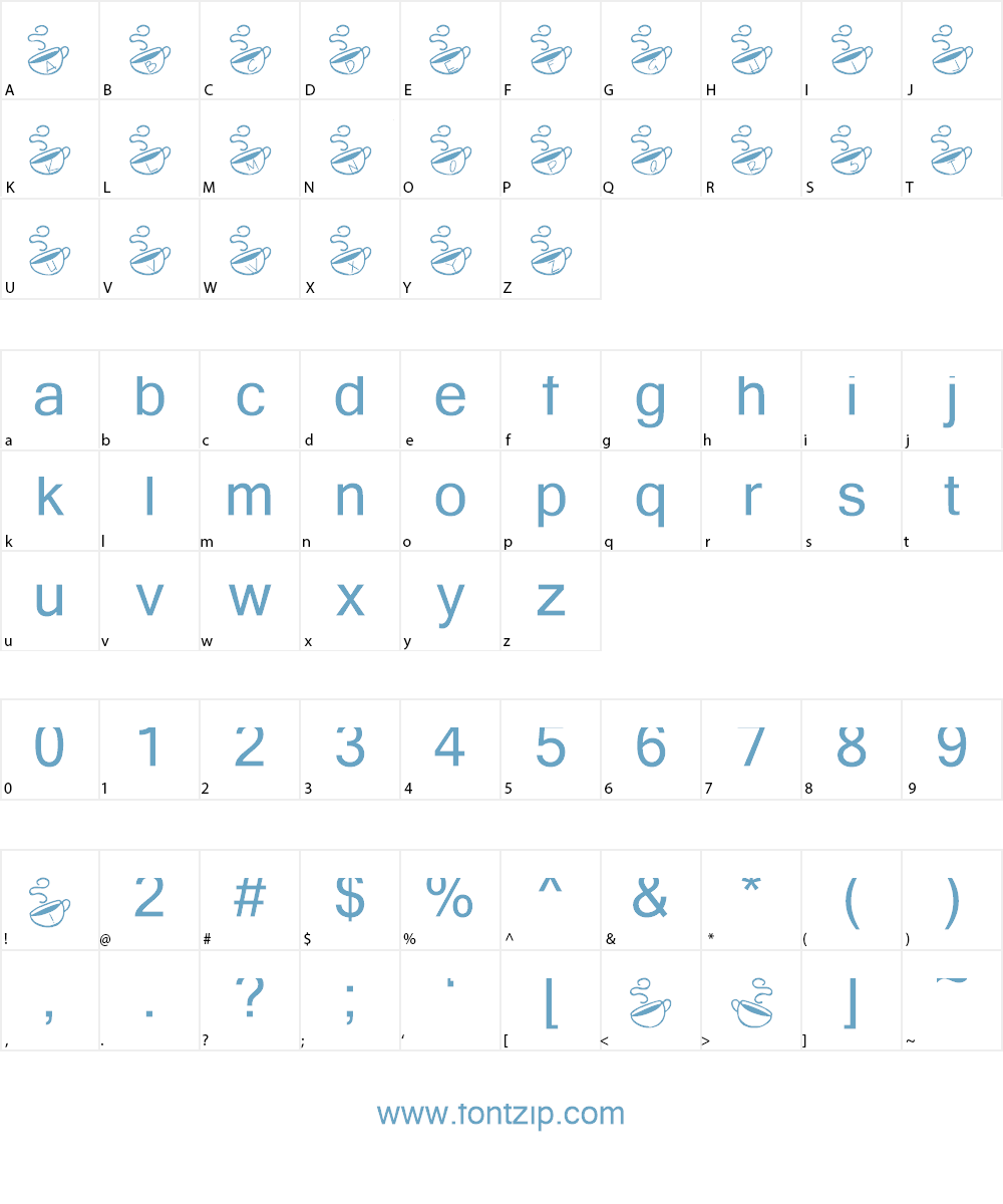 KR Morning Must! Font Character